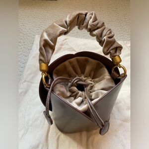 Real leather bucket bag, like new